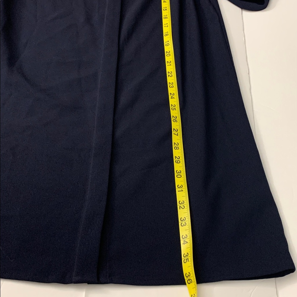 Halston dark navy structured shirt dress size XS - Picture 10 of 14